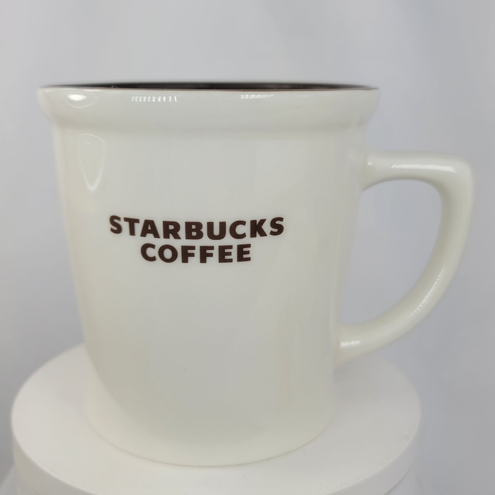 Starbucks 2009 New Bone China Brown Interior Coffee Mug